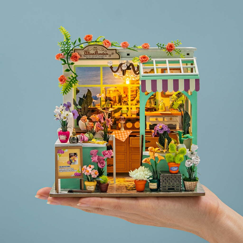 Alice's Garden DIY miniature house kit front view